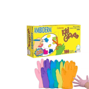 guantes de latex de colores