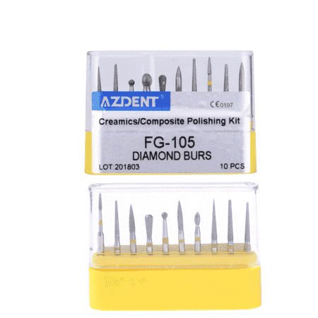 kit de fresas para pulir resinas